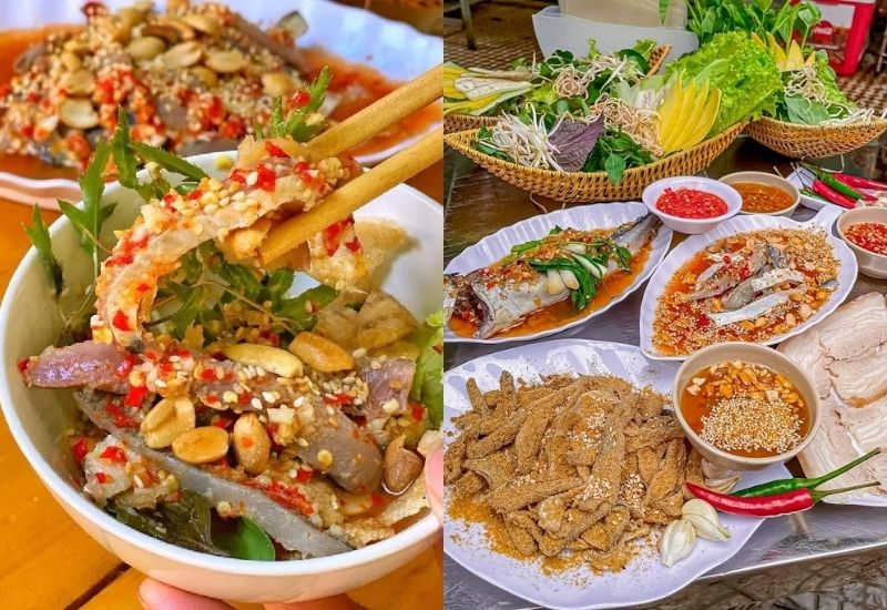 Gỏi cá Nam Ô mang hương vị đặc trưng của làng chài (Ảnh: Sưu tầm)